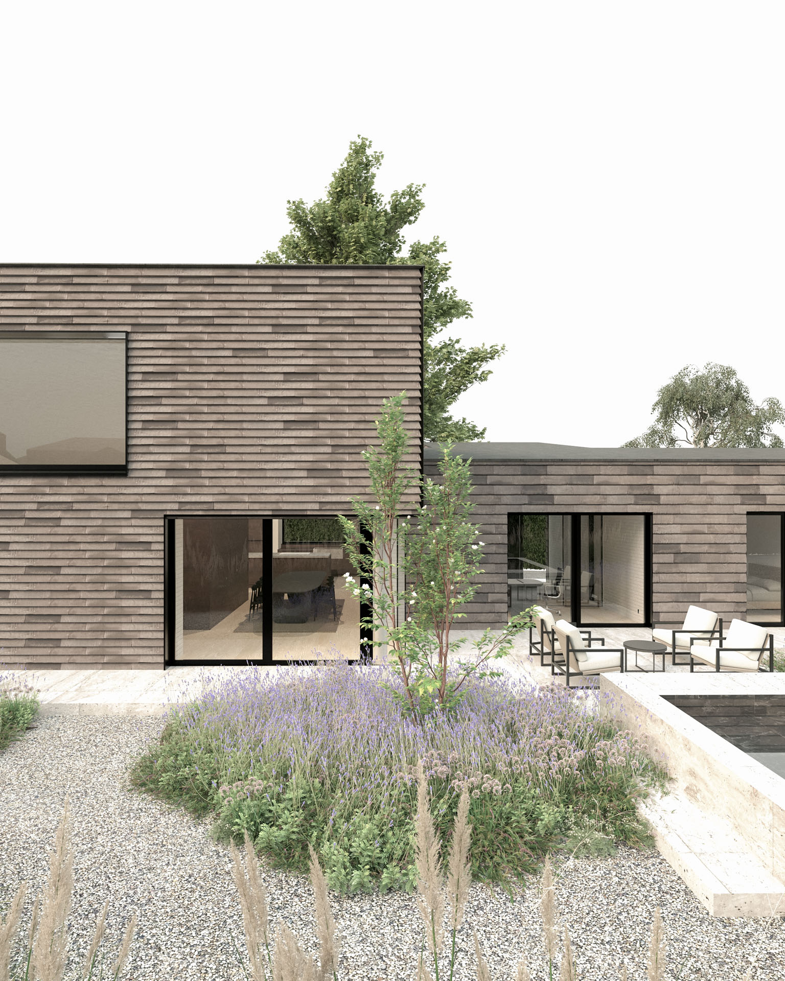 O Residence
Zicht op zijgevel met Petersen Cover afwerking - COAST