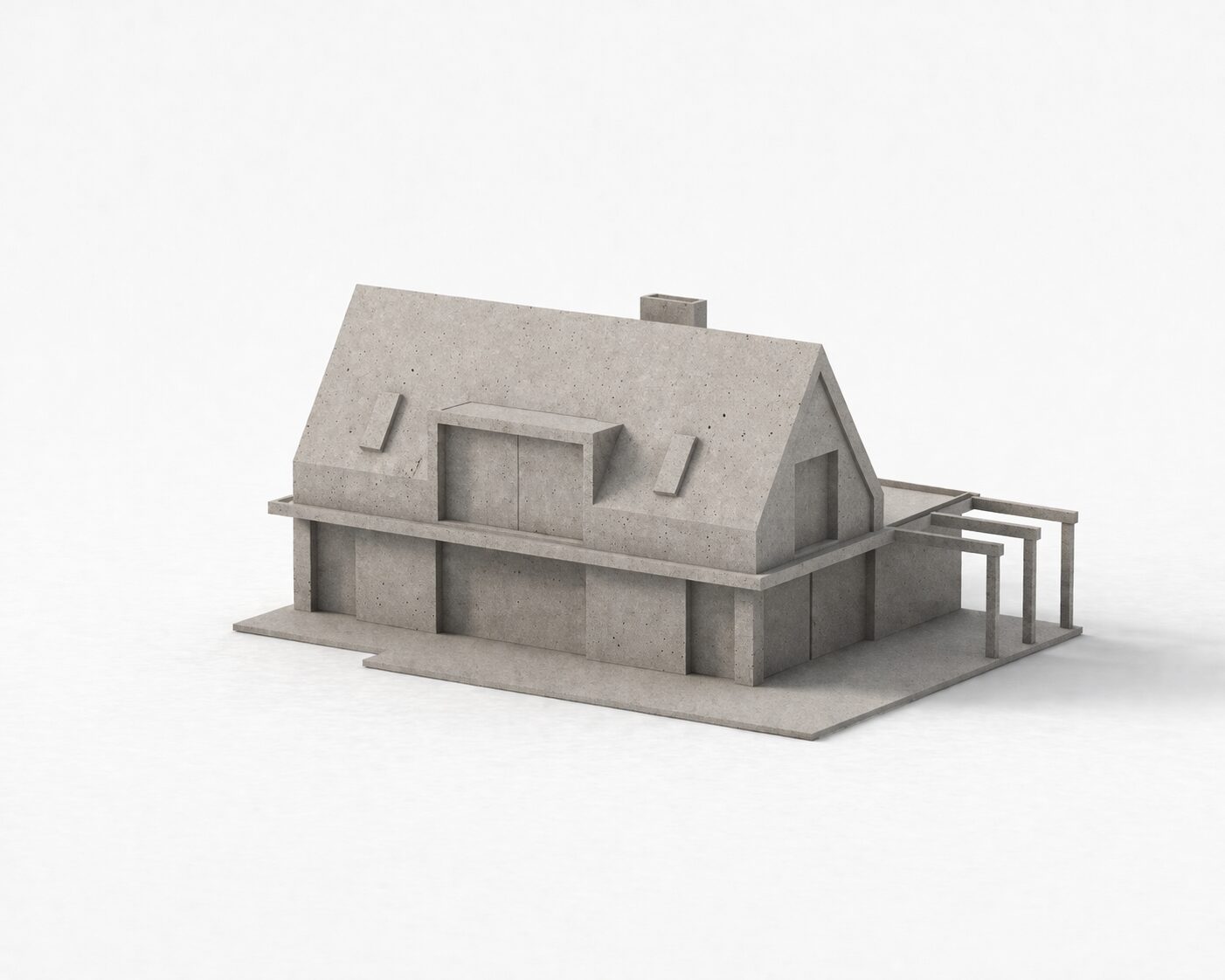 COAST architecten Residences Heiloo, exterieur model uit beton