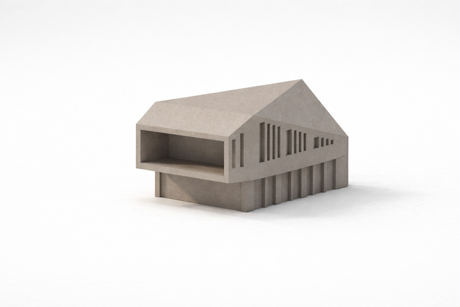 COAST architecten VB Residence Bergen NH exterieur model uit beton