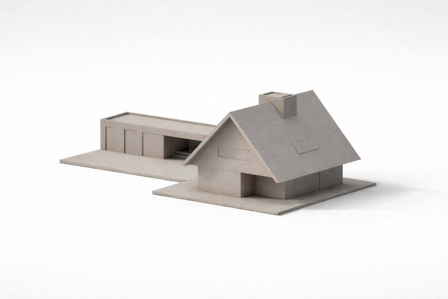 COAST architecten VW Residence Heiloo exterieur model uit beton